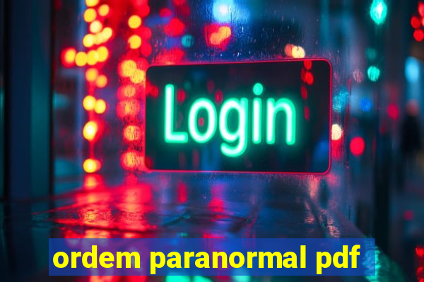 ordem paranormal pdf