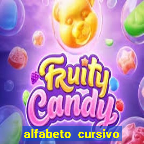 alfabeto cursivo para treinar caligrafia