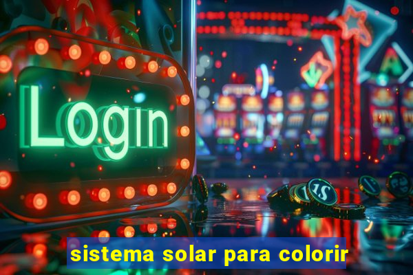 sistema solar para colorir