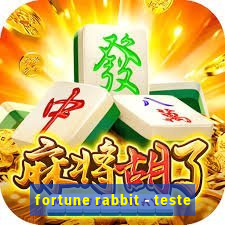 fortune rabbit - teste