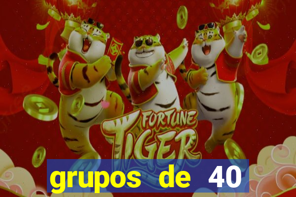 grupos de 40 dezenas da quina