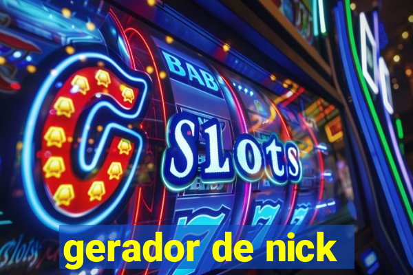 gerador de nick