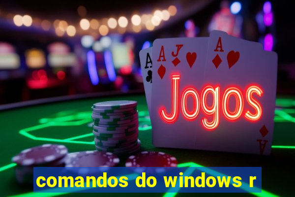 comandos do windows r