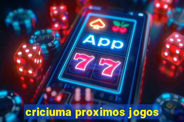 criciuma proximos jogos