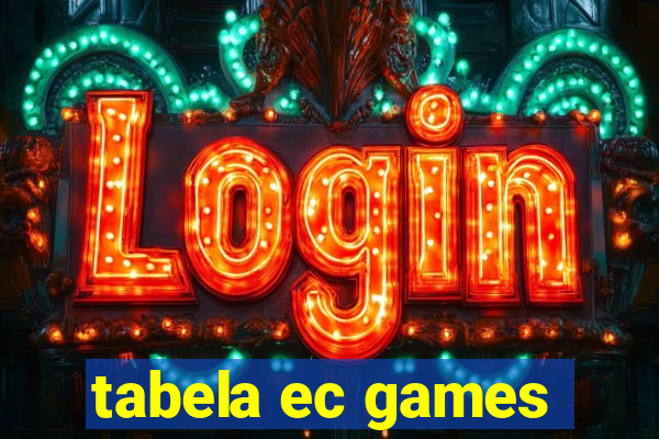 tabela ec games