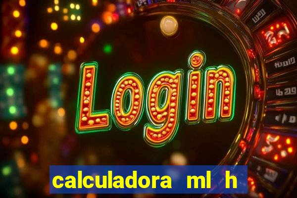 calculadora ml h para mcg kg min