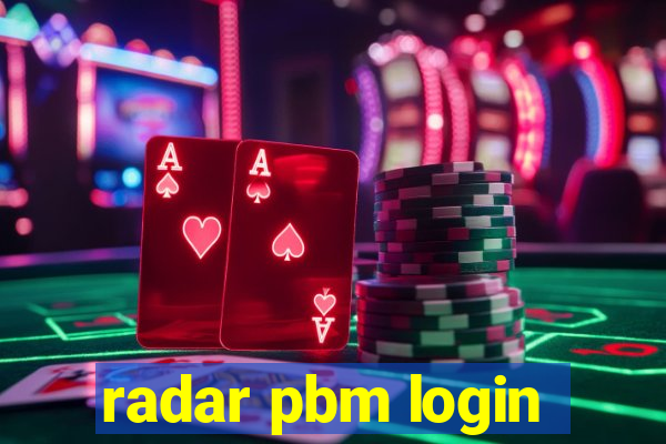 radar pbm login